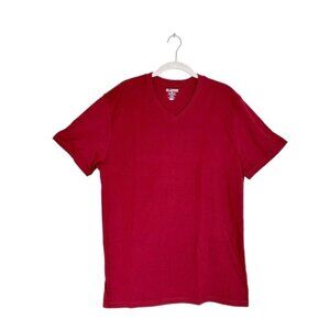 Old Navy Vintage Men's Classic V-Neck Short Sleeve T-Shirt in Tabel Wine - Sz L